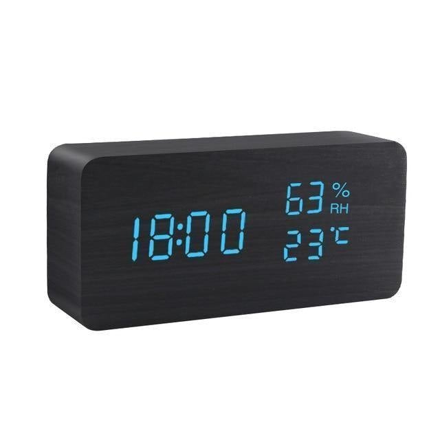 Lisslune | LED Alarm Clock in Wooden Cube Form