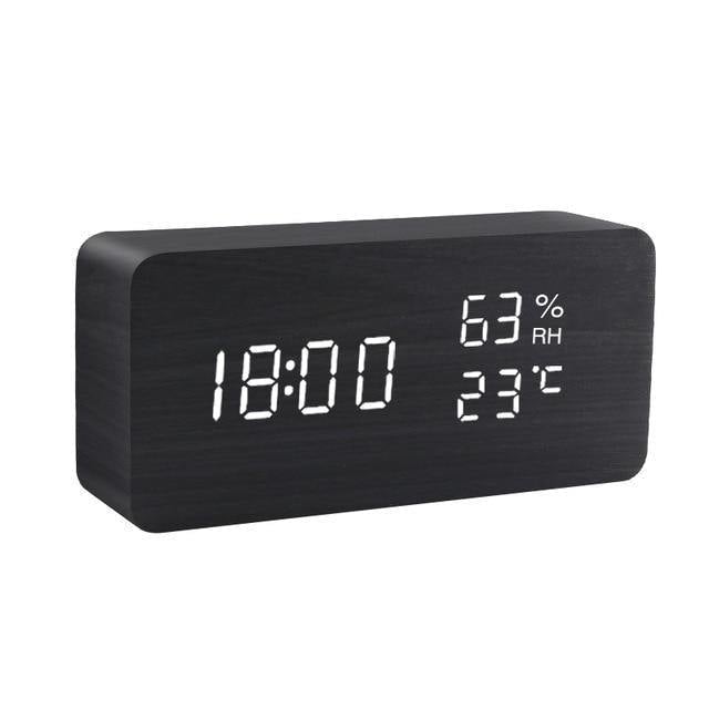 Lisslune | LED Alarm Clock in Wooden Cube Form
