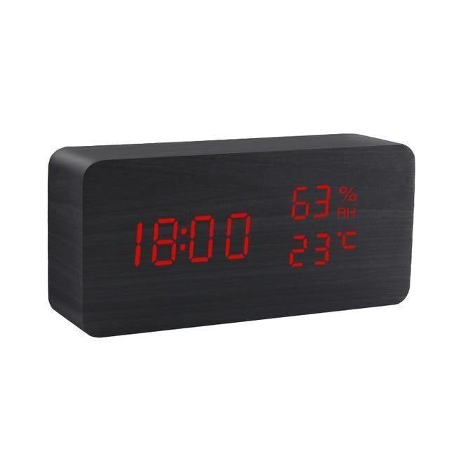 Lisslune | LED Alarm Clock in Wooden Cube Form