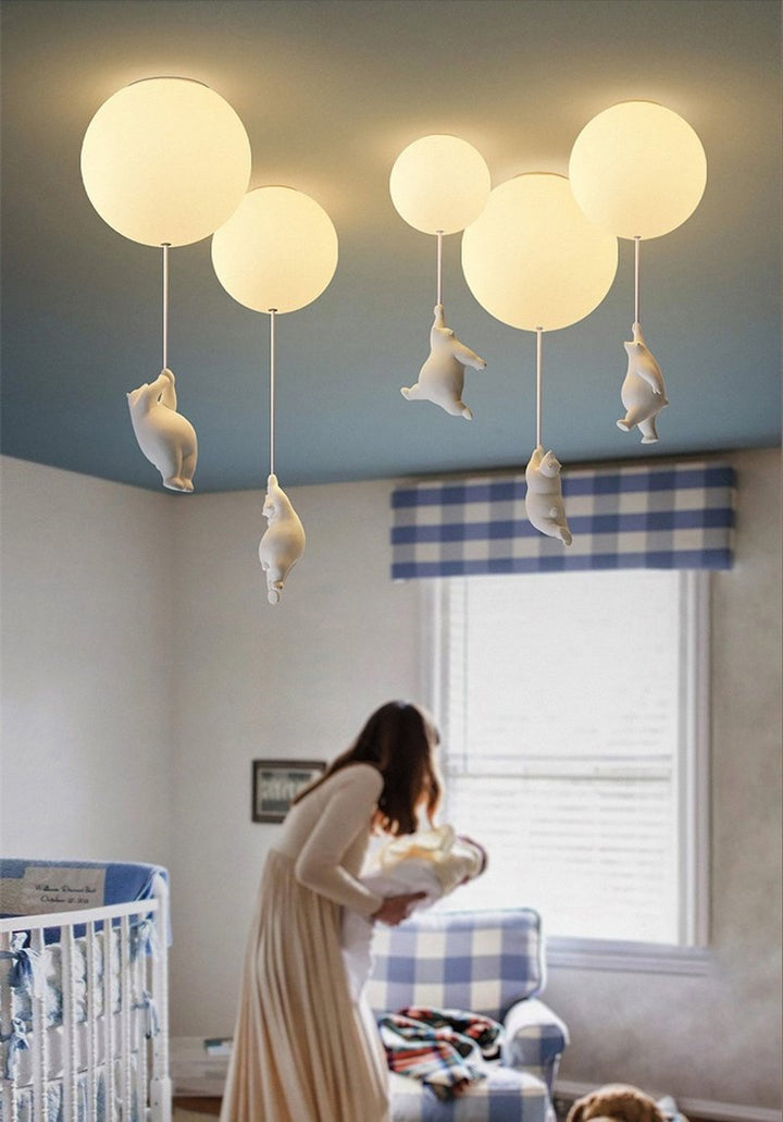 Lisslune | Balloon Bear Ceiling Light