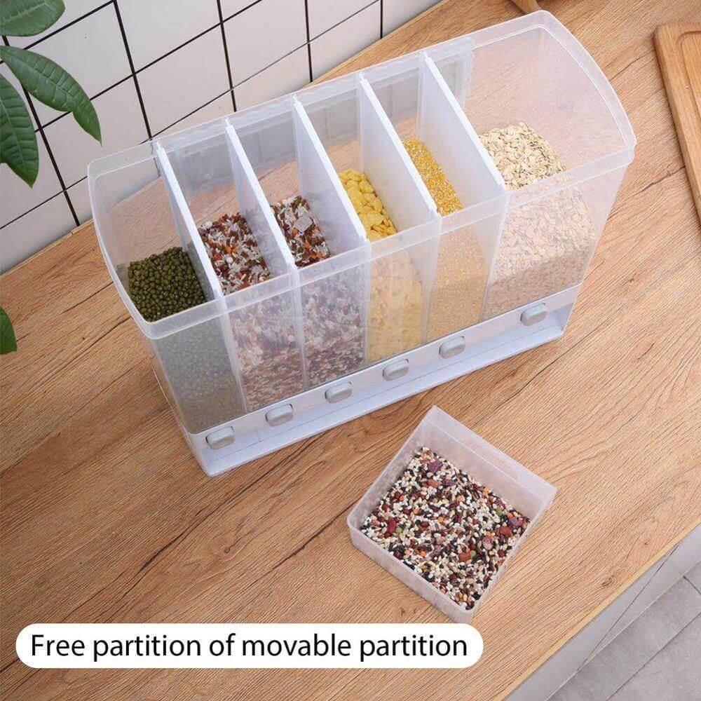 Lisslune | Wall-Mounted Automatic Kitchen Grain Rice Storage Tank