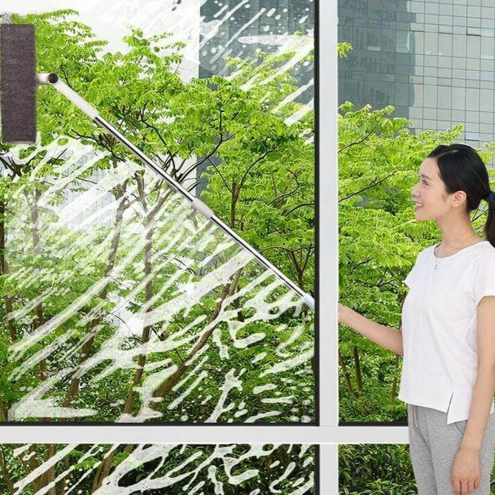 Lisslune | Long Handle Rotating Easy Window Cleaner Mop
