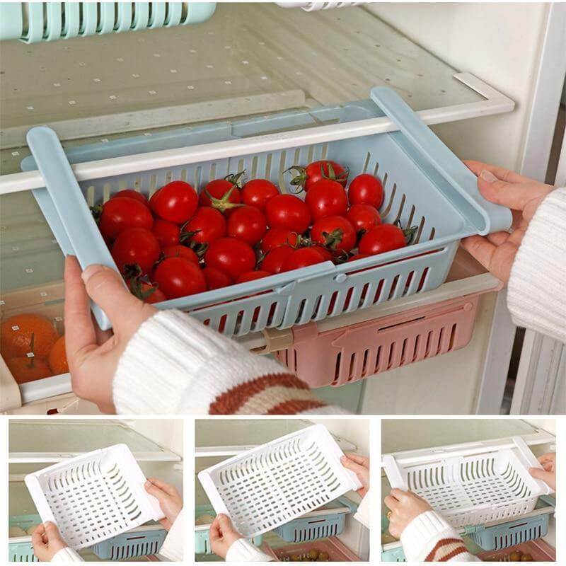 Lisslune | Adjustable Fridge Storage Drawer