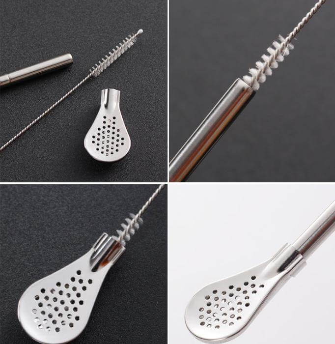 Lisslune | Stainless Steel Tea Straw Spoons