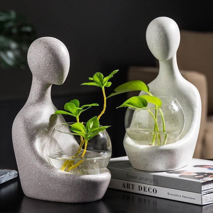 Lisslune | LumiRoot Illuminated Hydroponic Vase – Modern Transparent Design