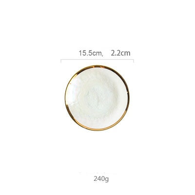 Lisslune | Creative Rainbow Glass Dinnerware Plate