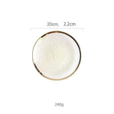 Lisslune | Creative Rainbow Glass Dinnerware Plate