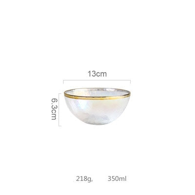 Lisslune | Creative Rainbow Glass Dinnerware Plate