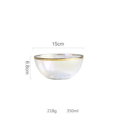 Lisslune | Creative Rainbow Glass Dinnerware Plate