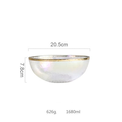 Lisslune | Creative Rainbow Glass Dinnerware Plate