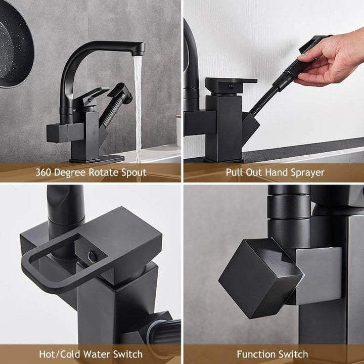 Lisslune | 2in1 Elegant 360 Rotating Sink Faucet