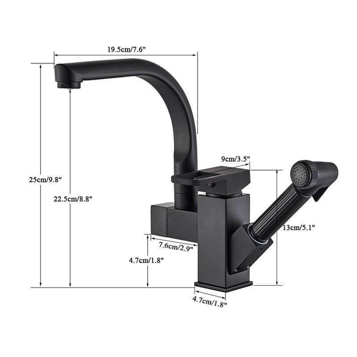 Lisslune | 2in1 Elegant 360 Rotating Sink Faucet