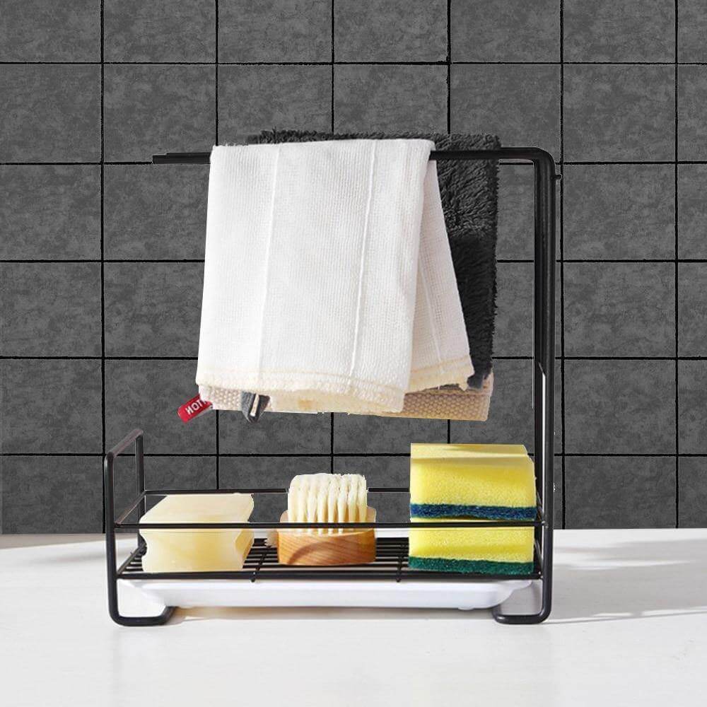 Lisslune | Iron Space Saving Kitchen Sink Drying Rack