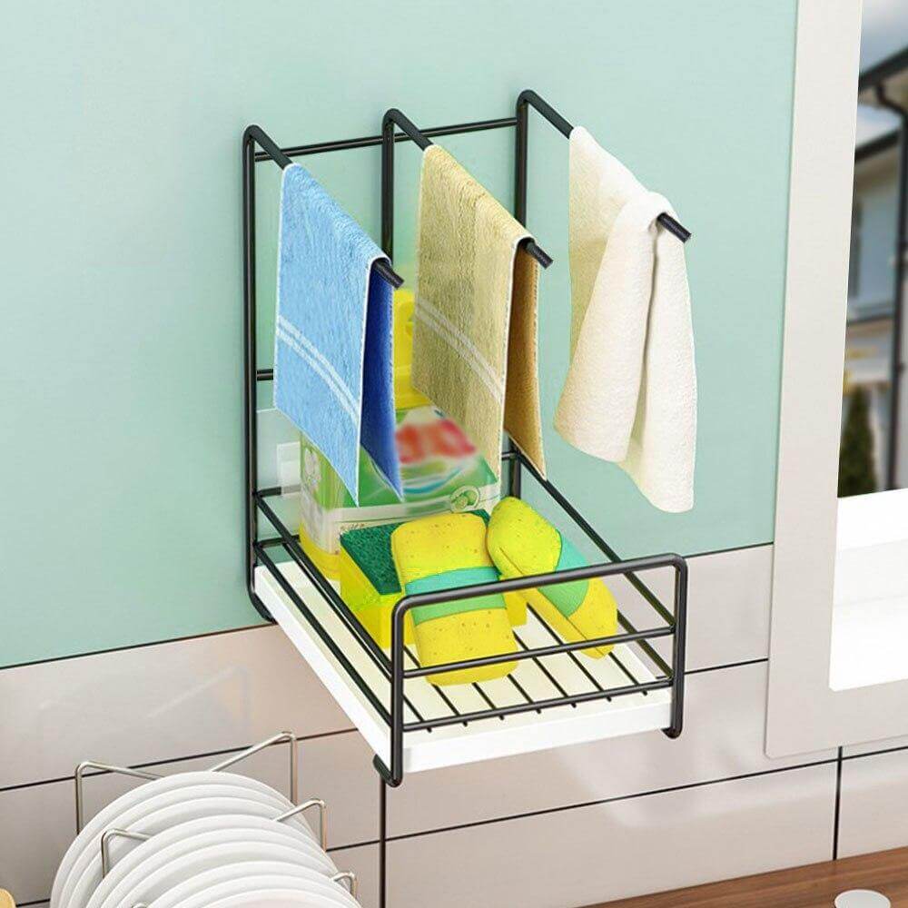 Lisslune | Iron Space Saving Kitchen Sink Drying Rack
