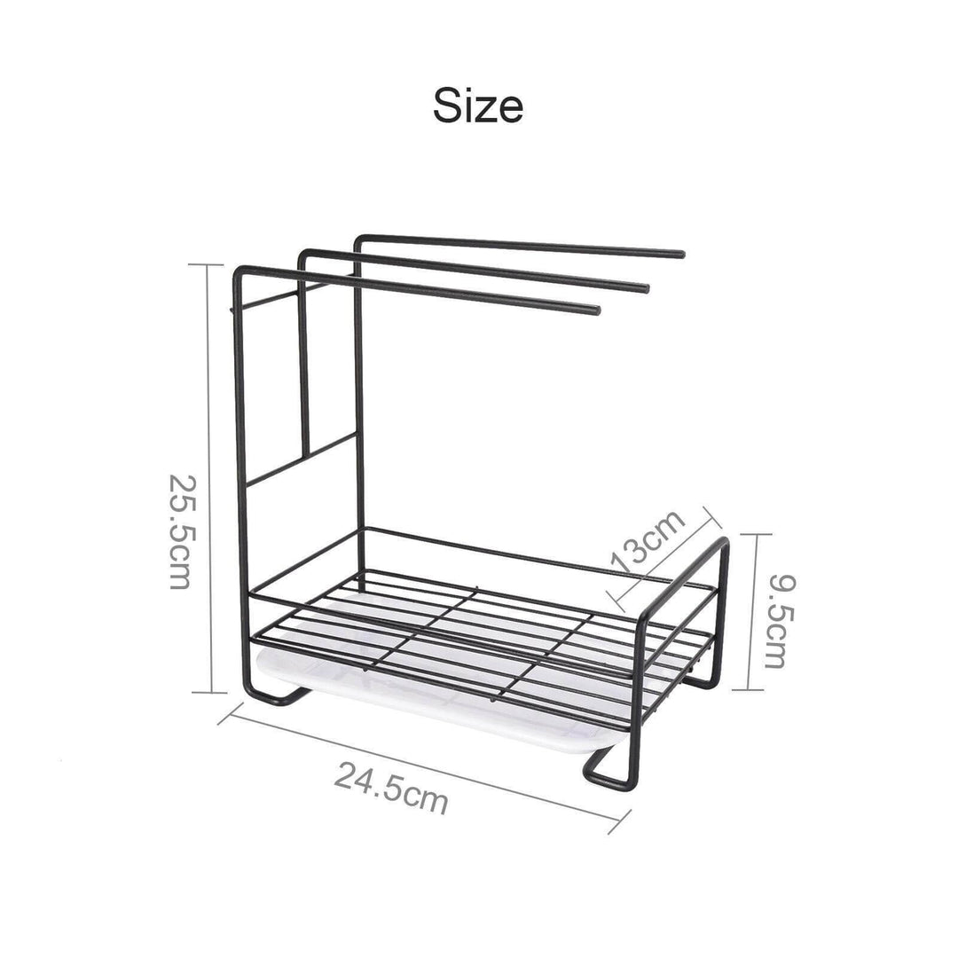 Lisslune | Iron Space Saving Kitchen Sink Drying Rack