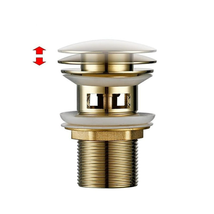 Lisslune | Polished brass sink drains