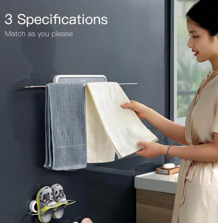 Lisslune | Stainless Steel Wall-Mounted Foldable Towel Hanger