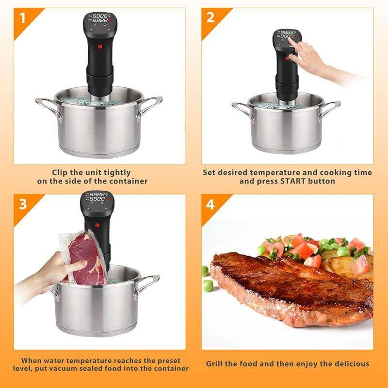Lisslune | Sous Vide Digital Screen Temperature&Time Control
