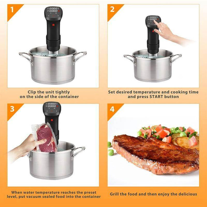 Lisslune | Sous Vide Digital Screen Temperature&Time Control
