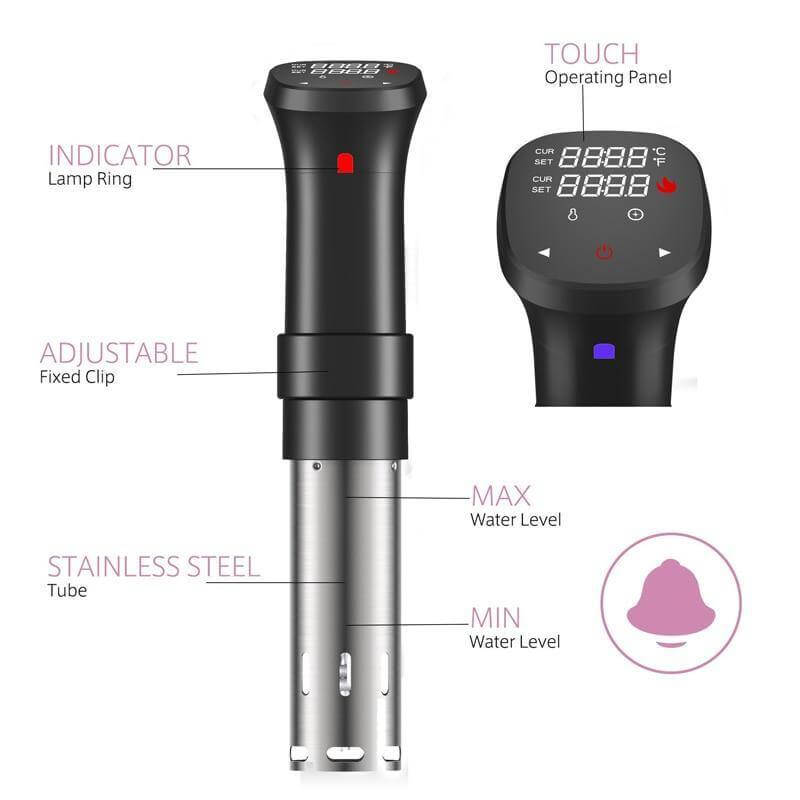 Lisslune | Sous Vide Digital Screen Temperature&Time Control