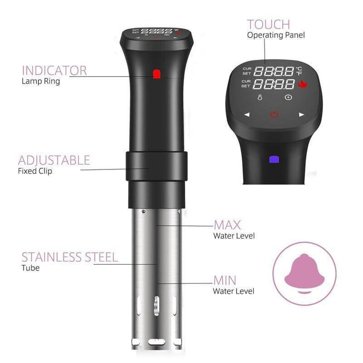Lisslune | Sous Vide Digital Screen Temperature&Time Control