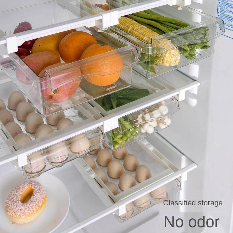 Lisslune | Fridge Organizer Under Shelf Drawer Box