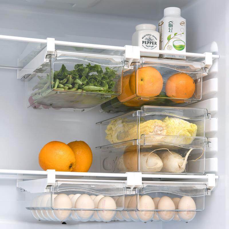 Lisslune | Fridge Organizer Under Shelf Drawer Box