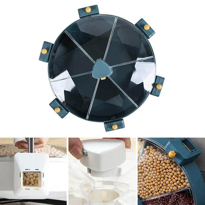 Lisslune | Wall Mounted 360 Degree Rotatable Cereals Grain Storage