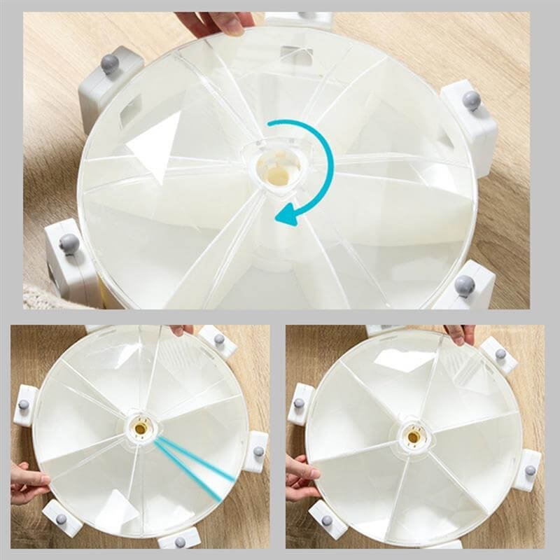 Lisslune | Wall Mounted 360 Degree Rotatable Cereals Grain Storage