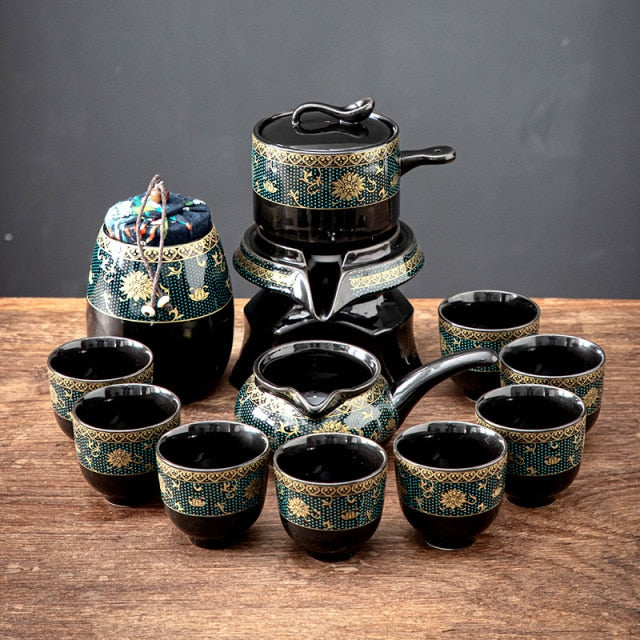 Lisslune | Vintage Chinese Style Unique Ceramic Tea Set