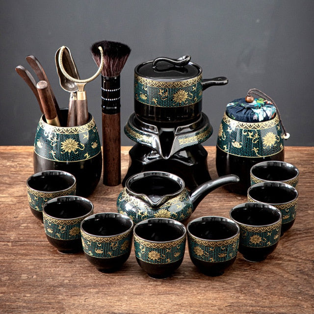 Lisslune | Vintage Chinese Style Unique Ceramic Tea Set