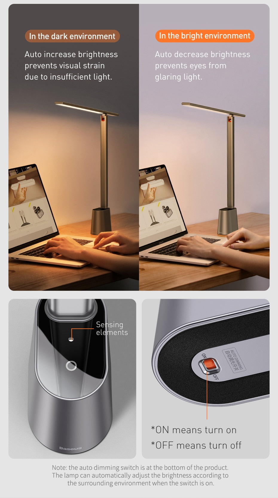 Lisslune | Elegant Eye Protect Dimmable Smart Desk Lamp
