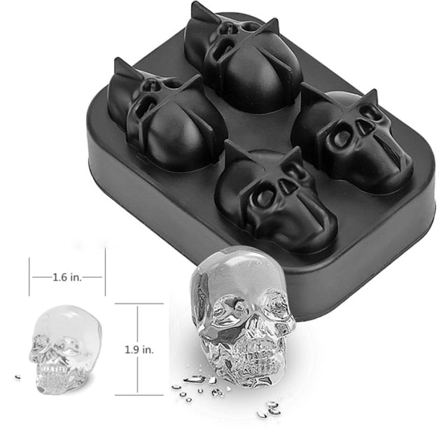 Lisslune | 3D Gothic Skull Ice Cube Maker