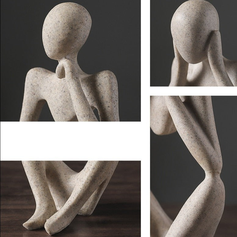 Lisslune | Nordic Abstract Unique Thinker Figurine Home Decor