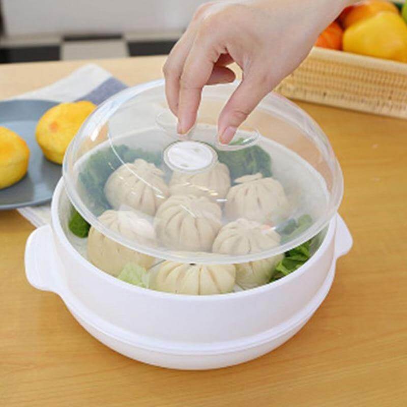 Lisslune | Microwave Round Steamer Heater Bowl with Lid