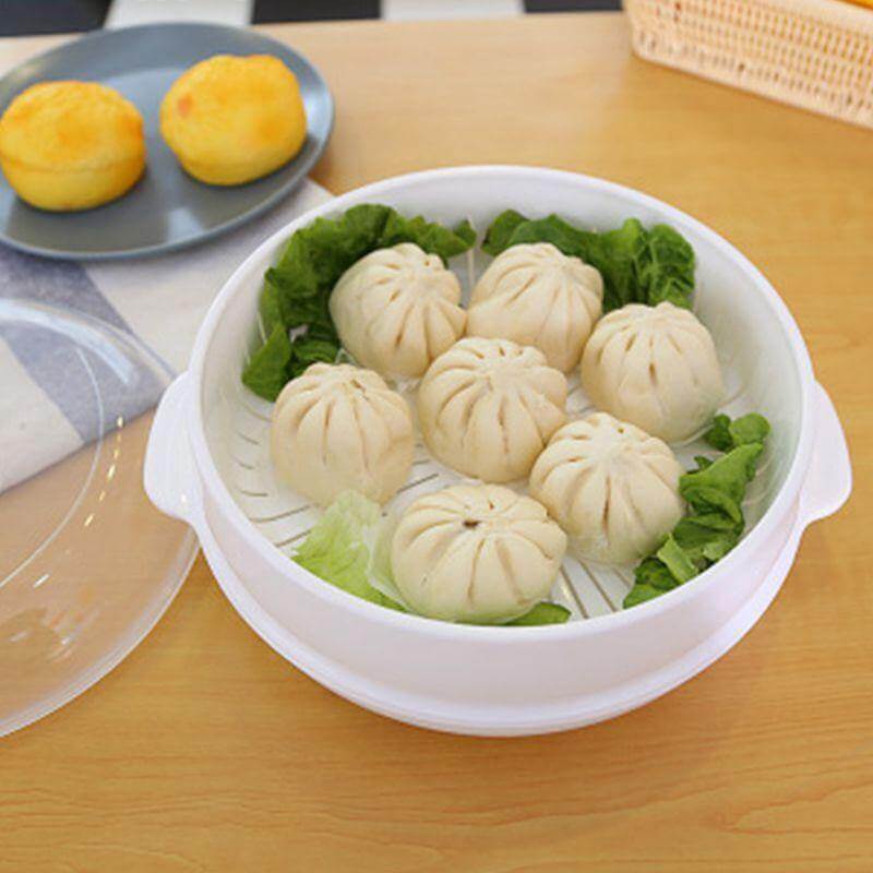 Lisslune | Microwave Round Steamer Heater Bowl with Lid