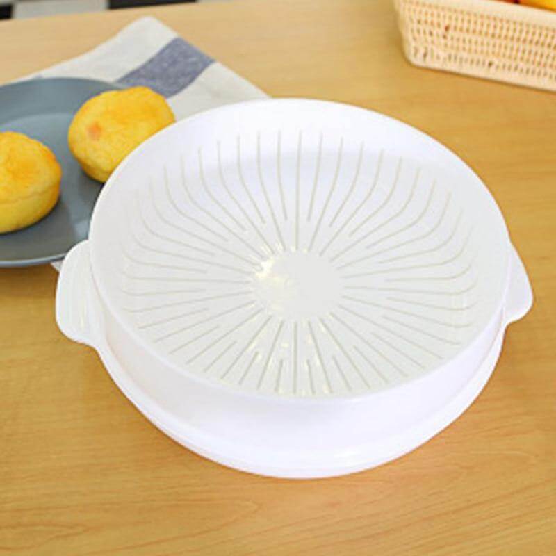 Lisslune | Microwave Round Steamer Heater Bowl with Lid