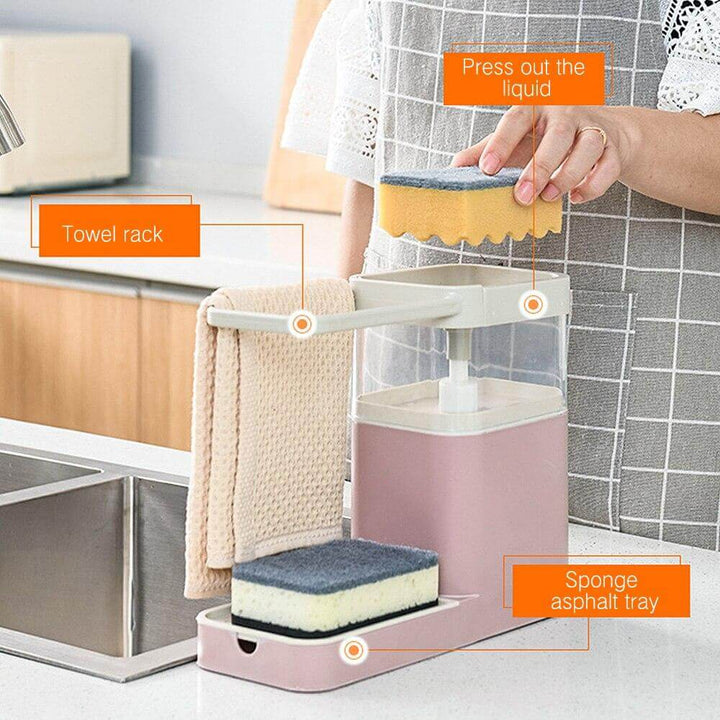 Lisslune | 3in1 Multifunctional Cleaning Soap Holder Drainboard Storage