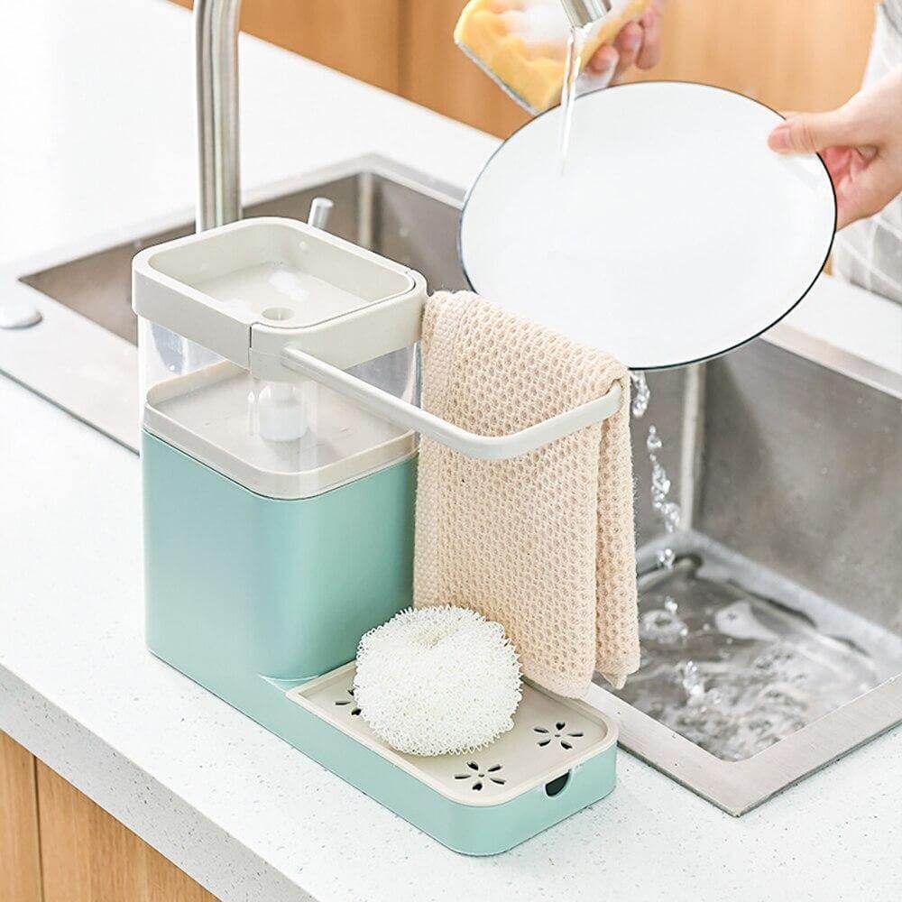 Lisslune | 3in1 Multifunctional Cleaning Soap Holder Drainboard Storage