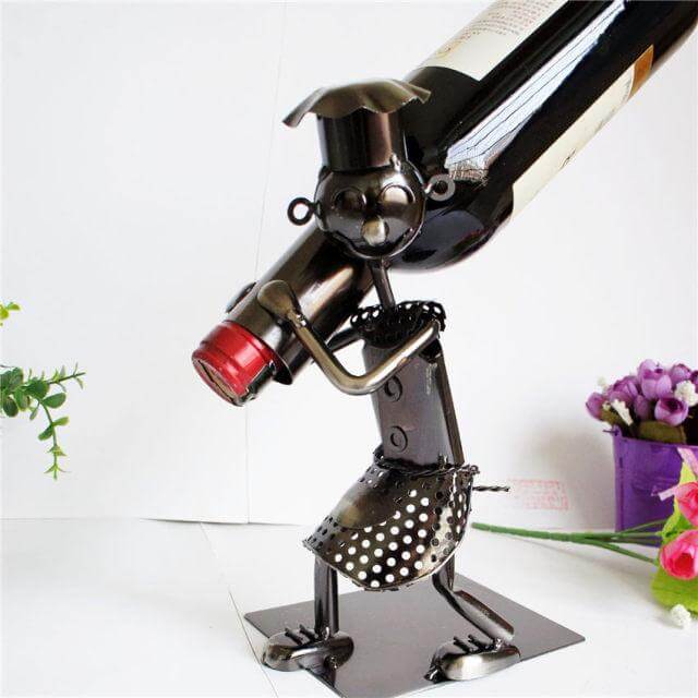 Lisslune | Handmade Walking Man Wine Rack