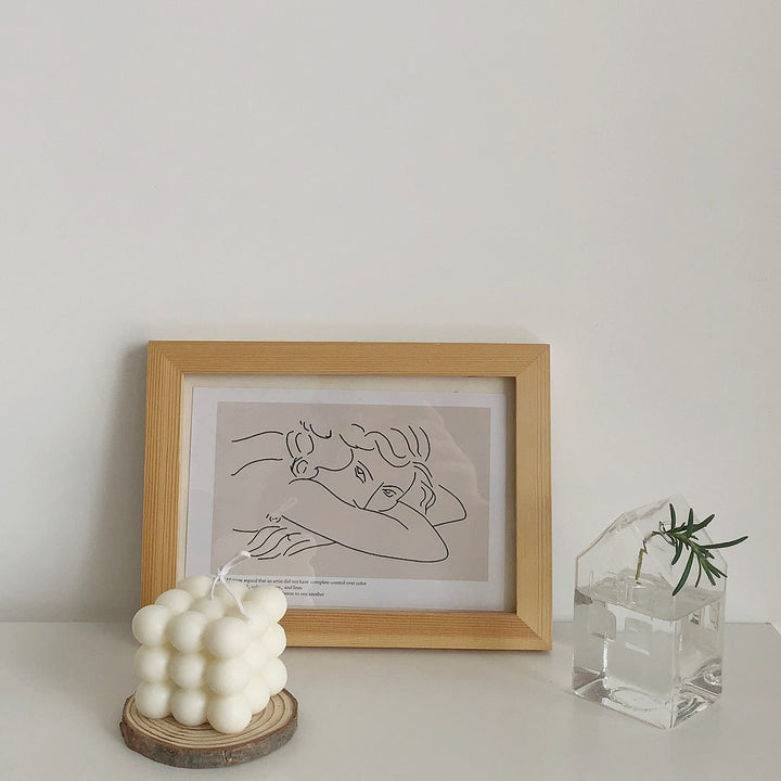 Lisslune | Cube Soy Wax White Candle