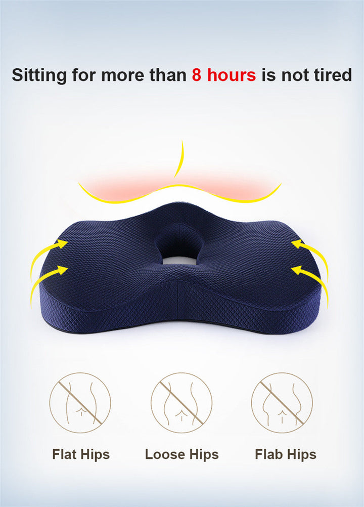 Lisslune | Office Chair Memory Foam Cushion Pillow Set