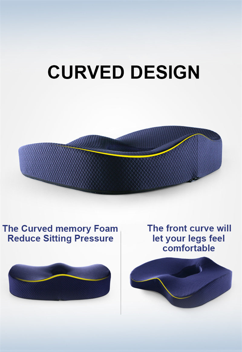 Lisslune | Office Chair Memory Foam Cushion Pillow Set