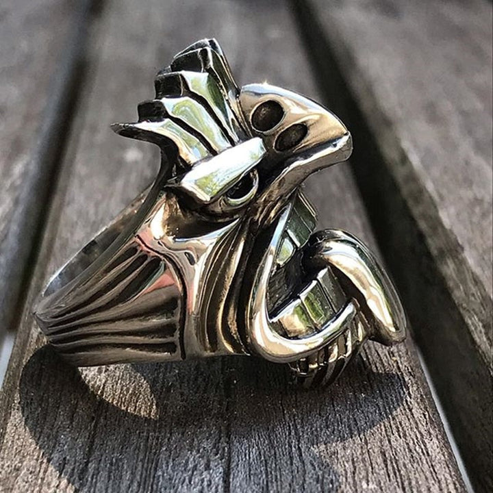 Lisslune | Māori Mythology Stainless Steel Tiki Totem Rings