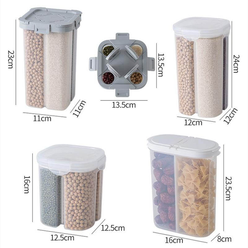 Lisslune | Sealed Multigrain Food Storage Storage Container