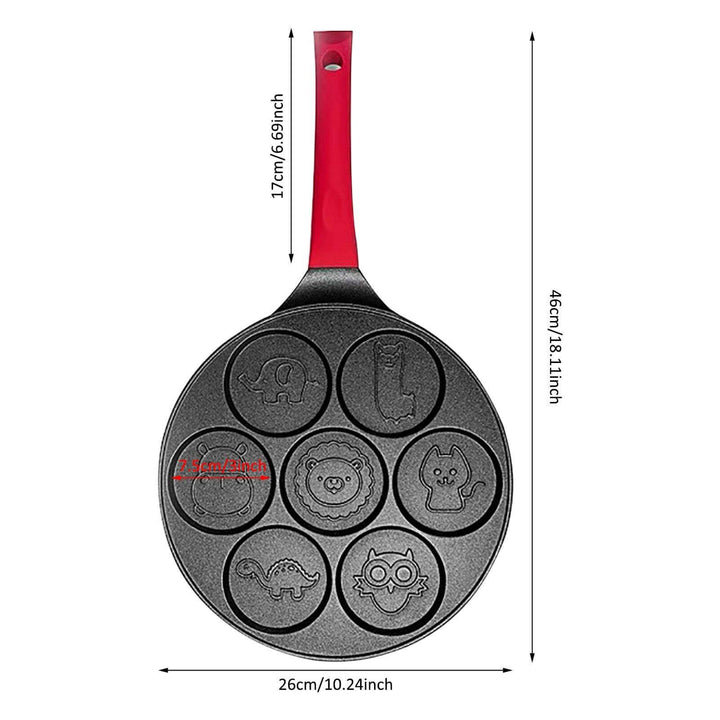 Lisslune | 7-Shape Cartoon Animals Heavy-duty Pancake Pan