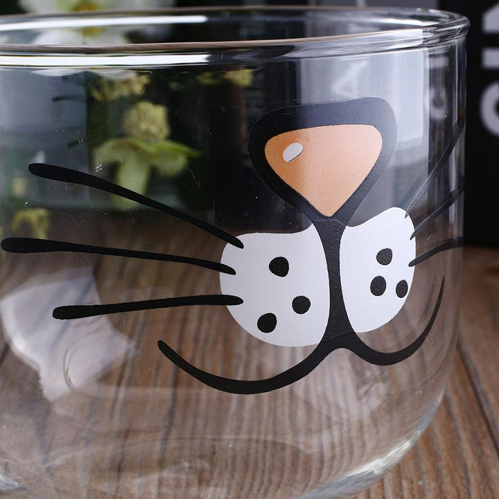 Lisslune | Cute Cat Glass Coffee Cup