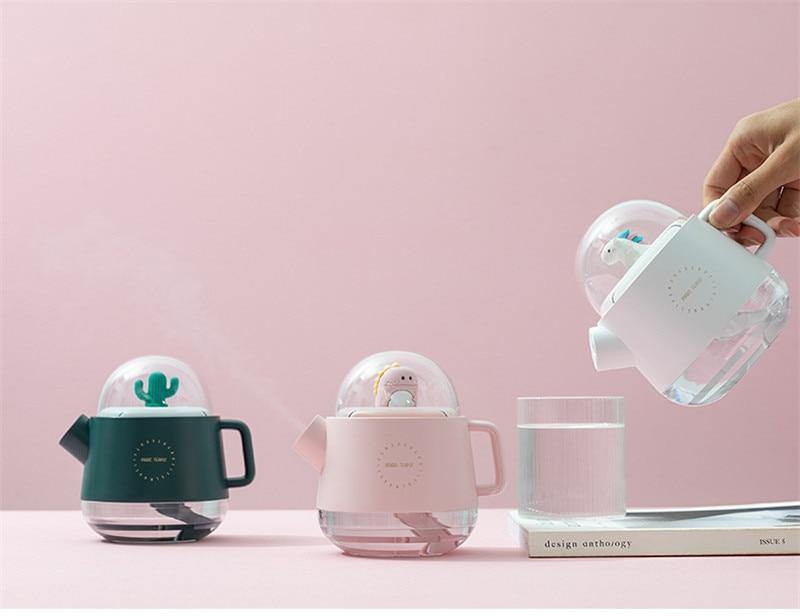 Lisslune | Teapot USB Colorful Air Humidifier Night Light