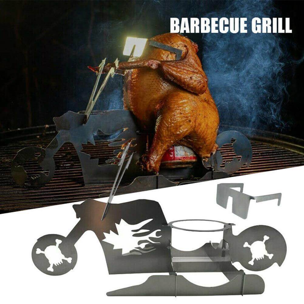 Lisslune | Motorcycle Chicken Grill Stand Rack