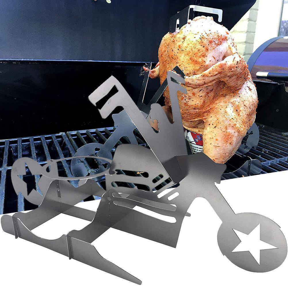 Lisslune | Motorcycle Chicken Grill Stand Rack